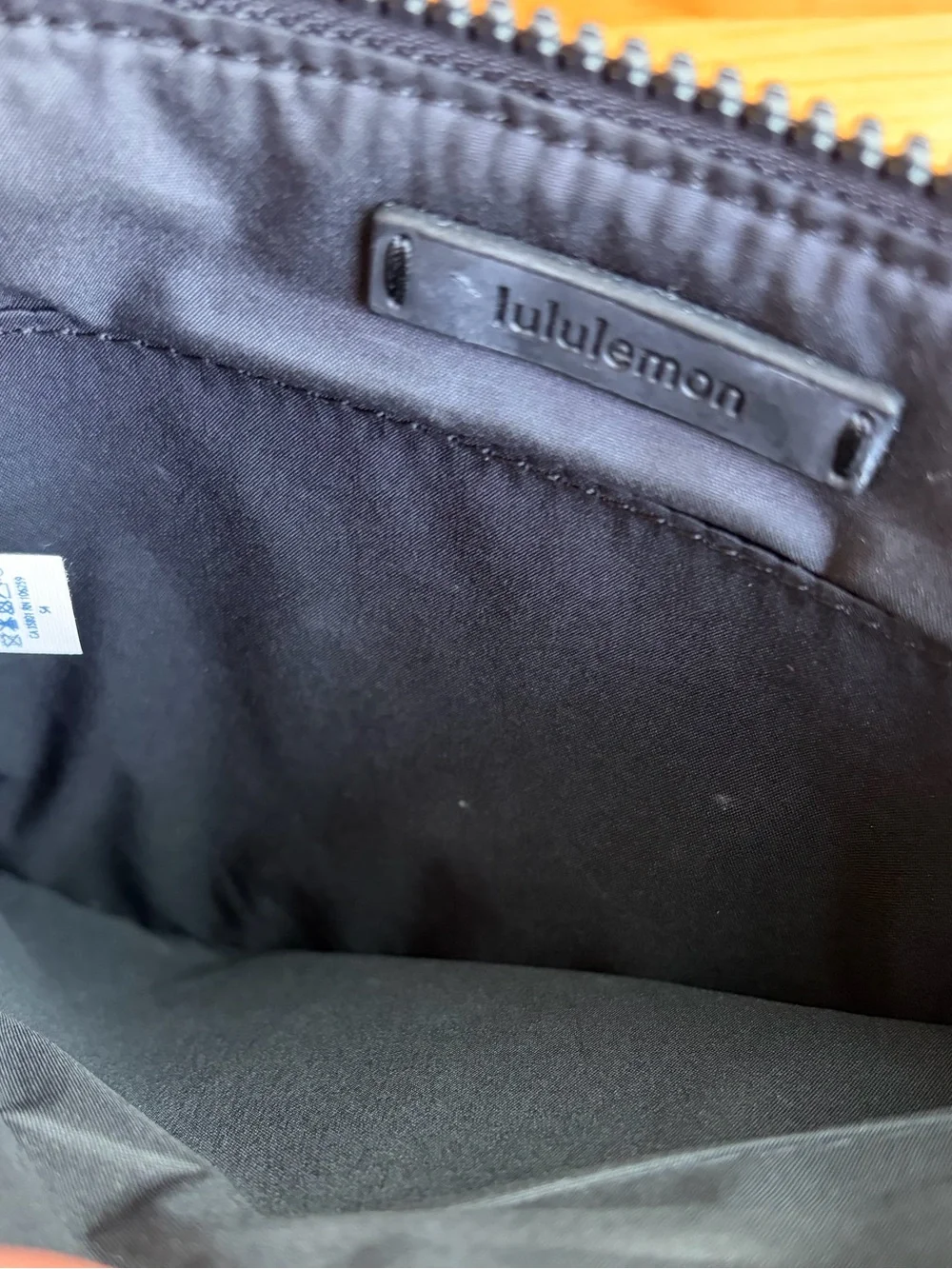 lululemon athletica Metallic “Goody Bag” wristlet